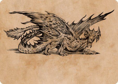Ancient Brass Dragon Art Card [Commander Legends: Battle for Baldur's Gate Art Series]