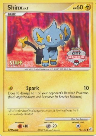 Shinx - 98/130 (City Championships Promo) [Staff] [Nintendo Promos]
