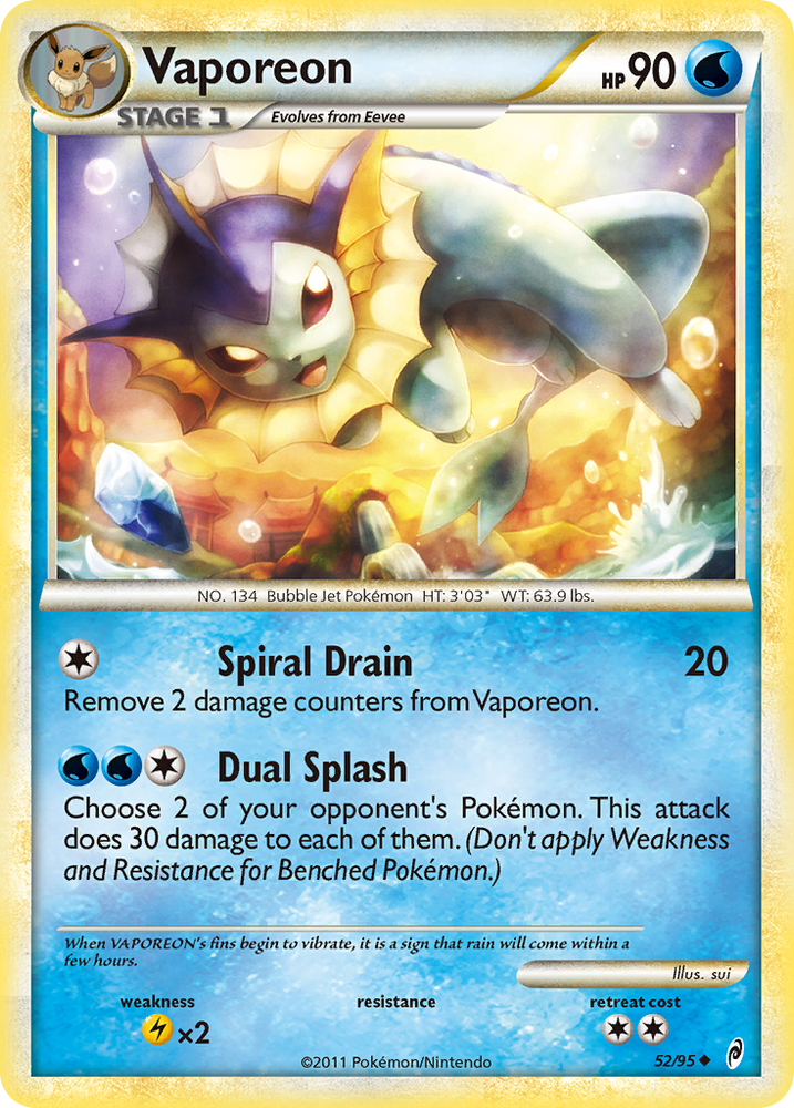 Vaporeon (52/95) [Call of Legends]