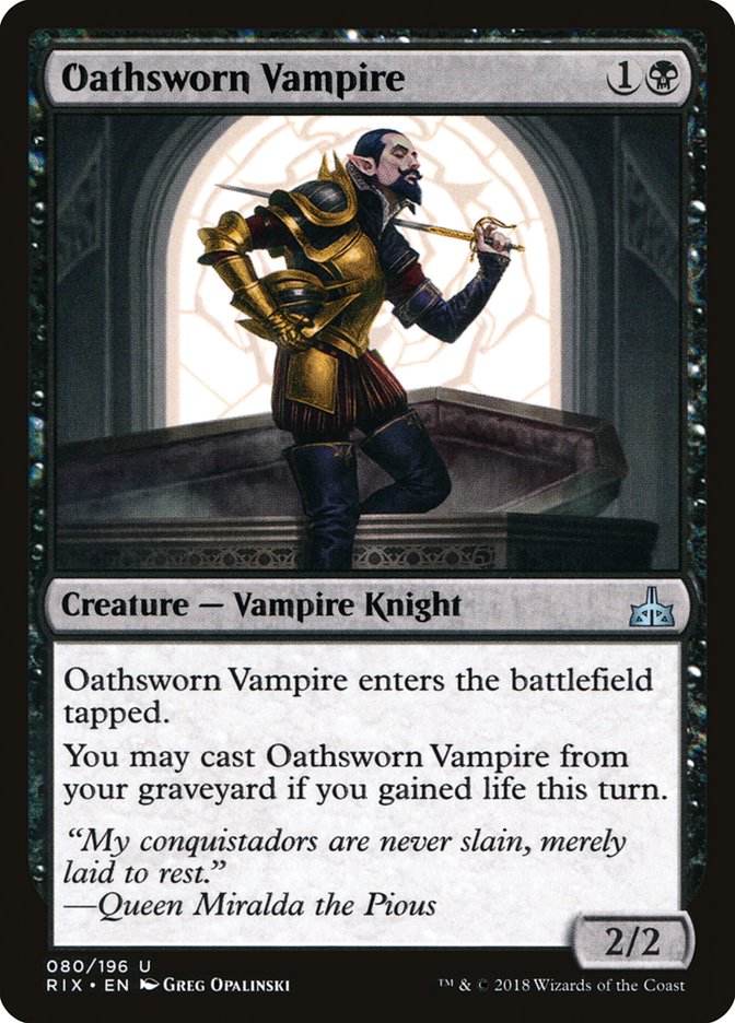 Oathsworn Vampire [Rivals of Ixalan] (RIX 80)