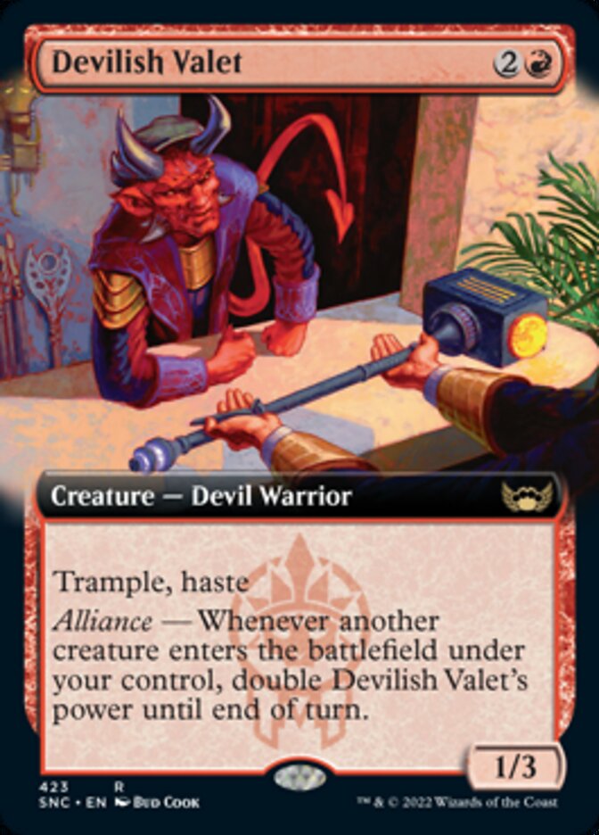 Devilish Valet (Extended Art) [Streets of New Capenna] (SNC 423)