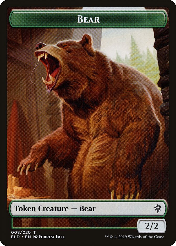 Bear [Throne of Eldraine Tokens] (TELD 8)