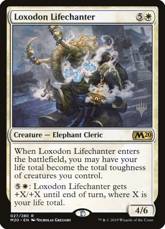 Loxodon Lifechanter (Promo Pack) [Core Set 2020 Promos] (PM20 27P)