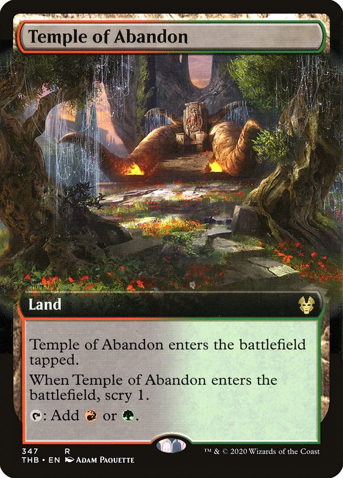 Temple of Abandon (Extended Art) [Theros Beyond Death] (THB 347)
