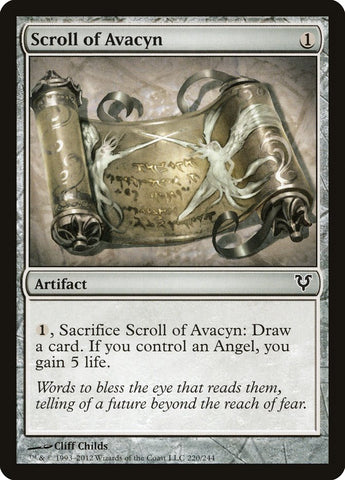Scroll of Avacyn [Avacyn Restored] (AVR 220)