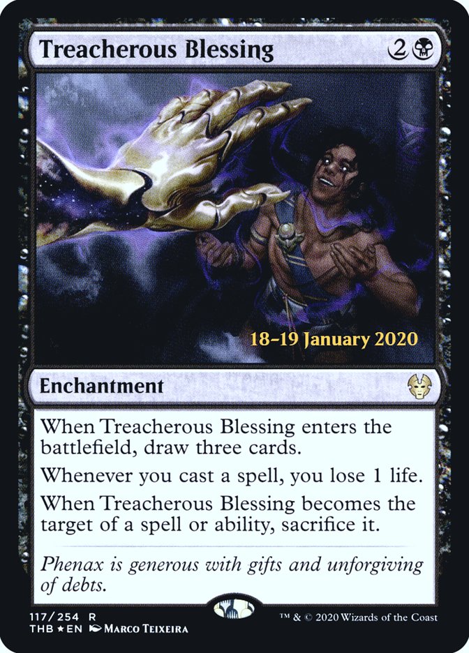 Treacherous Blessing [Theros Beyond Death Prerelease Promos] (PTHB 117S)