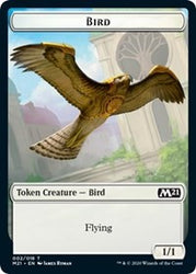 Bird // Saproling Double-sided Token [Core Set 2021 Tokens] (TM21 2)