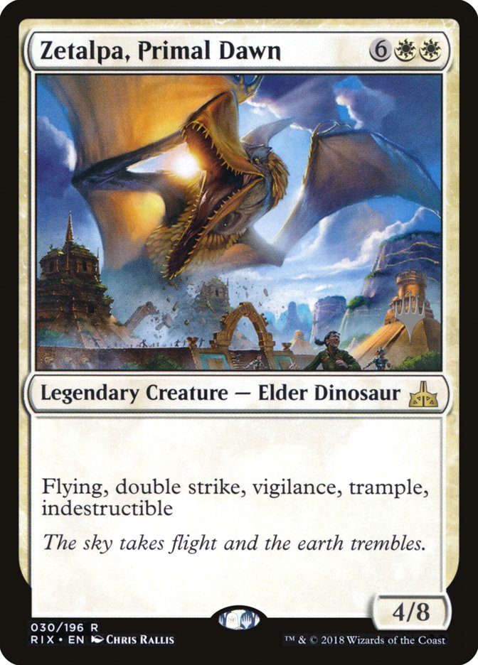 Zetalpa, Primal Dawn (Promo Pack) [Rivals of Ixalan Promos] (PRIX 30P)