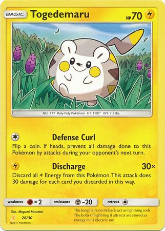 Togedemaru (26/30) [Sun & Moon: Trainer Kit - Lycanroc & Alolan Raichu]