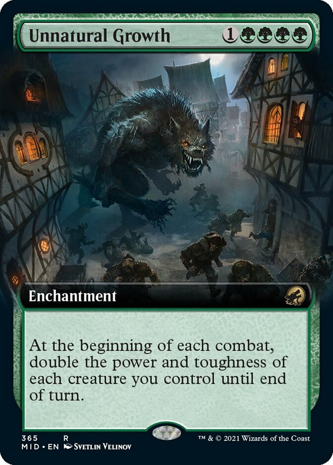 Unnatural Growth (Extended) [Innistrad: Midnight Hunt] (MID 365)