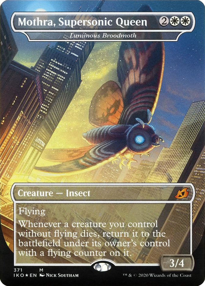 Mothra, Supersonic Queen - Luminous Broodmoth [Ikoria: Lair of Behemoths] (IKO 371)