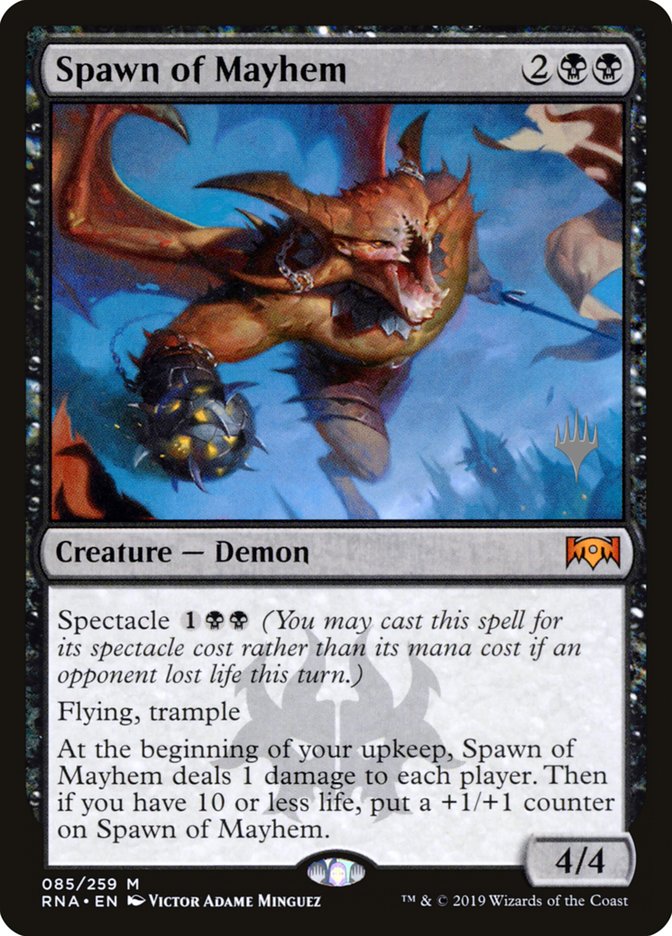 Spawn of Mayhem (Promo Pack) [Ravnica Allegiance Promos] (PRNA 85P)