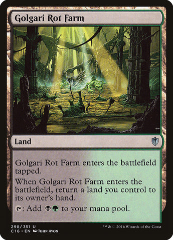 Golgari Rot Farm [Commander 2016] (C16 298)
