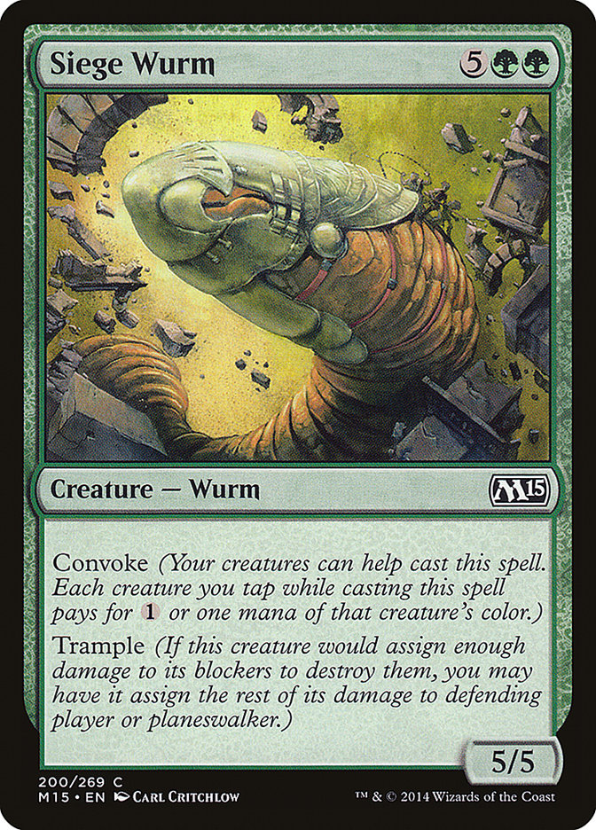 Siege Wurm [Magic 2015] (M15 200)