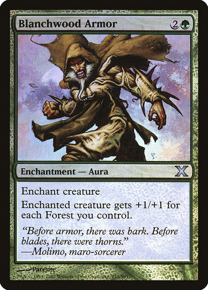 Blanchwood Armor (Premium Foil) [Tenth Edition] (10E 253)