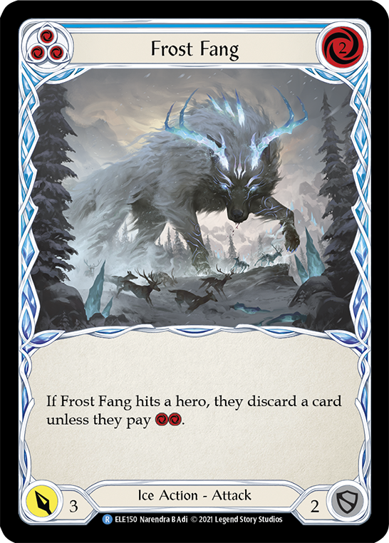 Frost Fang (Blue) [ELE150] 1st Edition Rainbow Foil