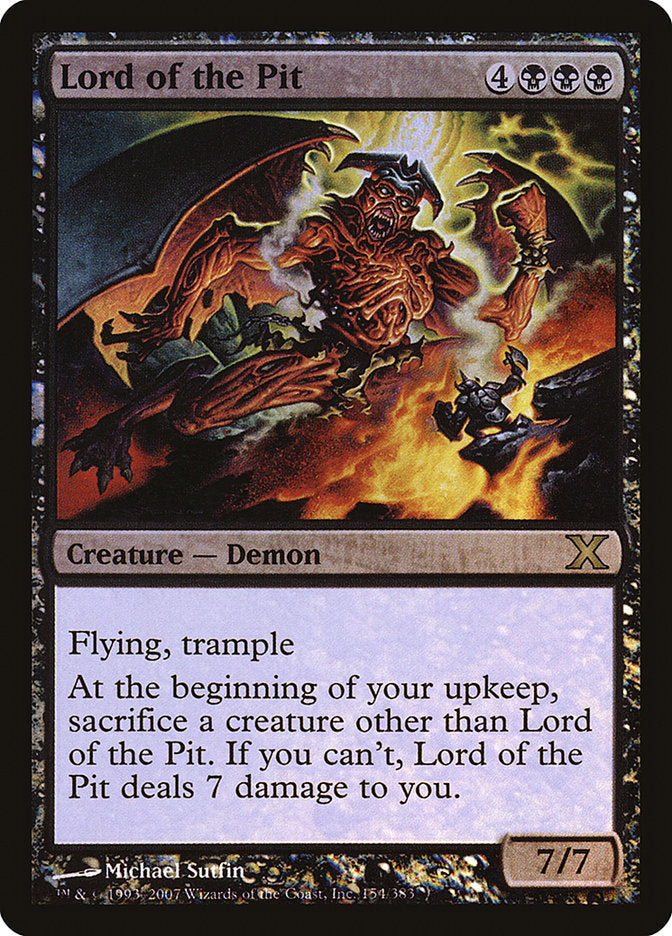 Lord of the Pit (Premium Foil) [Tenth Edition] (10E 154)