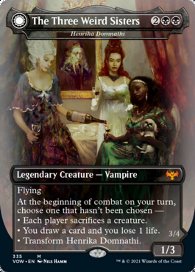 Henrika Domnathi // Henrika, Infernal Seer - The Three Weird Sisters // Fiends of Darkest Night [Innistrad: Crimson Vow] (VOW 335)
