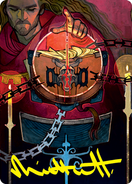 Sign in Blood Art Card (Gold-Stamped Signature) [Strixhaven: School of Mages Art Series] (ASTX 72)