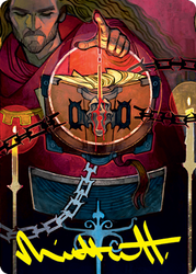 Sign in Blood Art Card (Gold-Stamped Signature) [Strixhaven: School of Mages Art Series] (ASTX 72)