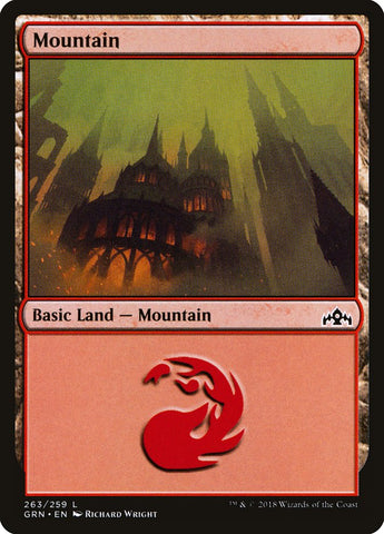 Mountain (#263) [Guilds of Ravnica] (GRN 263)
