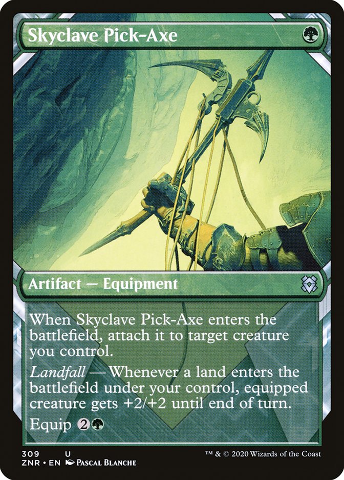 Skyclave Pick-Axe (Showcase) [Zendikar Rising] (ZNR 309)