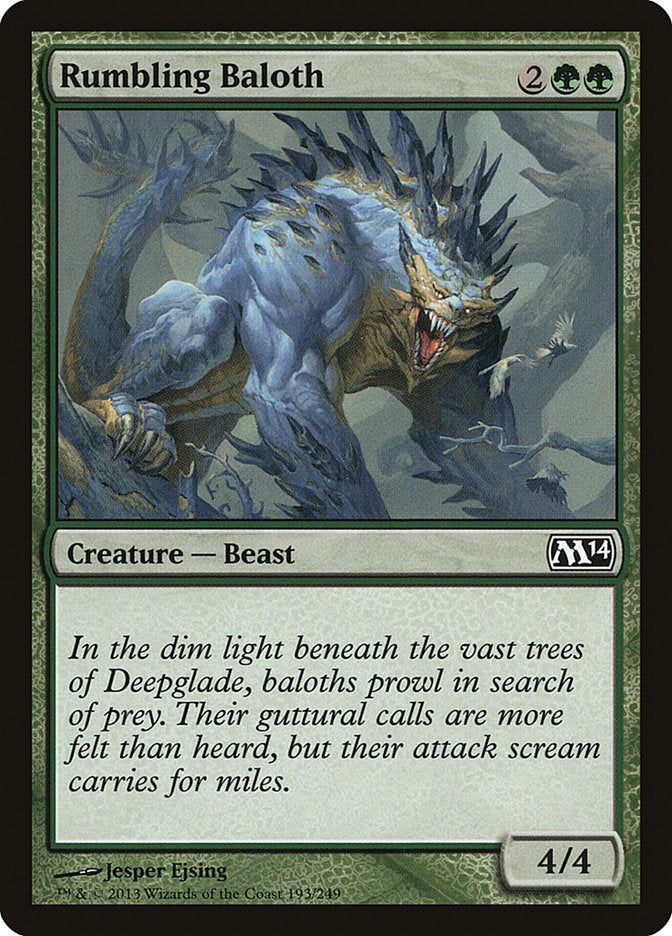Rumbling Baloth [Magic 2014] (M14 193)