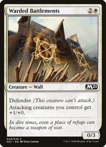 Warded Battlements [Core Set 2021] (M21 44)
