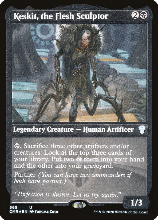Keskit, the Flesh Sculptor [Commander Legends Etched] (PCMR 565)