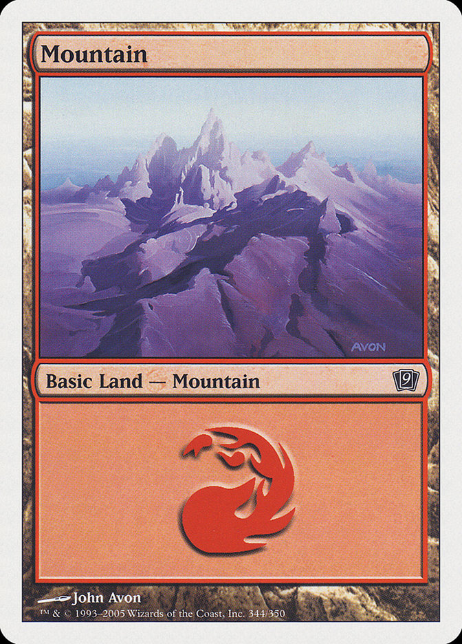 Mountain (#344) [Ninth Edition] (9ED 344)