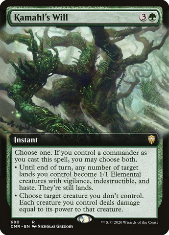 Kamahl's Will (Extended Art) [Commander Legends] (CMR 680)