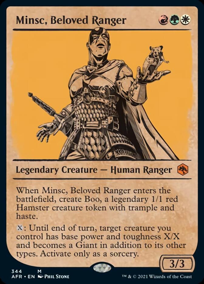 Minsc, Beloved Ranger (Showcase) [Dungeons & Dragons: Adventures in the Forgotten Realms] (AFR 344)