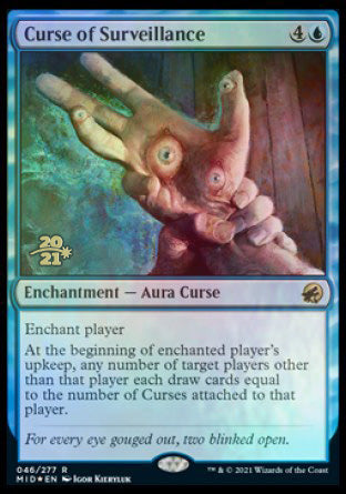 Curse of Surveillance [Innistrad: Midnight Hunt Prerelease Promos] (PMID 46)