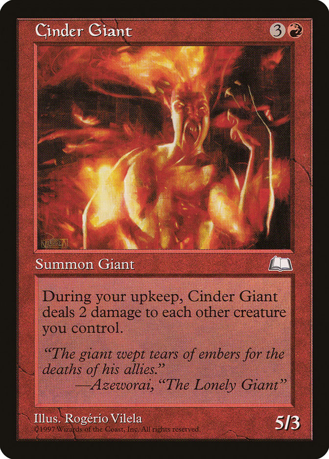 Cinder Giant [Weatherlight] (WTH 93)