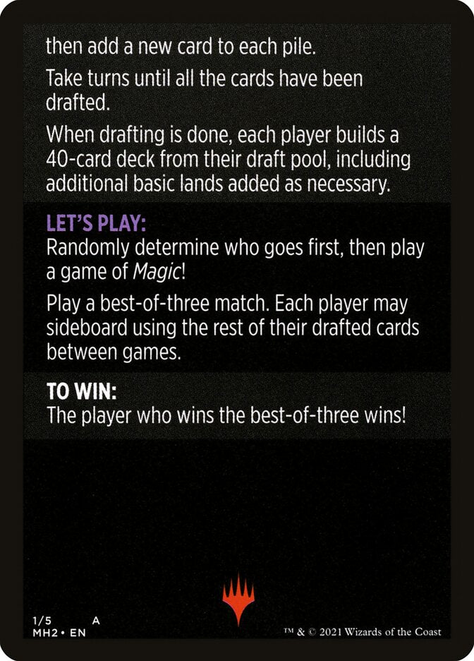 Winchester Draft (Magic Minigame) [Modern Horizons 2 Minigame] (MMH2 1)