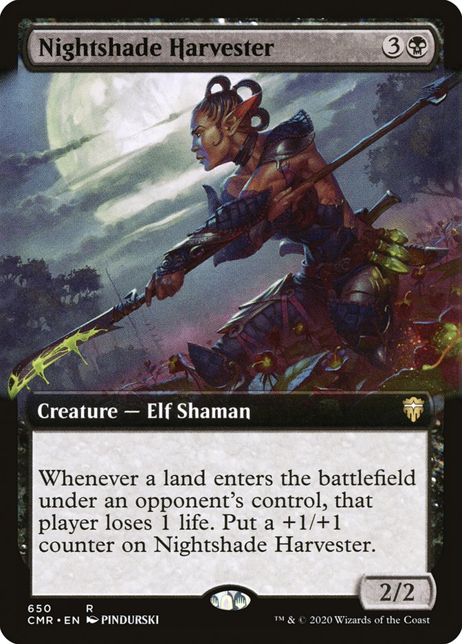 Nightshade Harvester (Extended Art) [Commander Legends] (CMR 650)