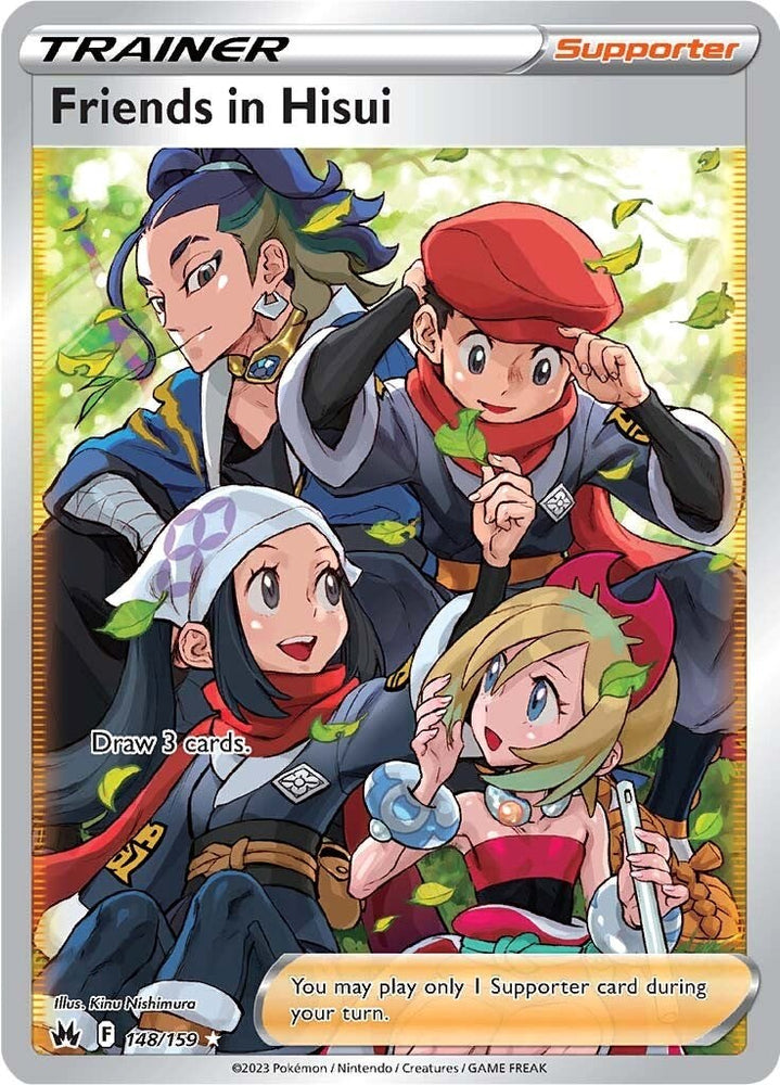 Friends in Hisui (148/160) (Full Art) [Sword & Shield: Crown Zenith]
