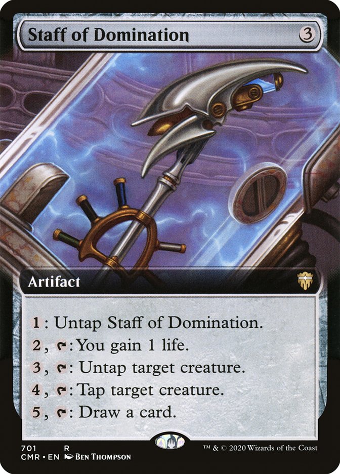 Staff of Domination (Extended Art) [Commander Legends] (CMR 701)