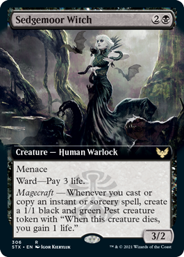 Sedgemoor Witch (Extended) [Strixhaven: School of Mages] (STX 306)