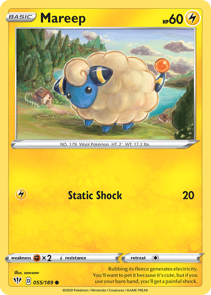 Mareep (55/189) [Sword & Shield: Darkness Ablaze]