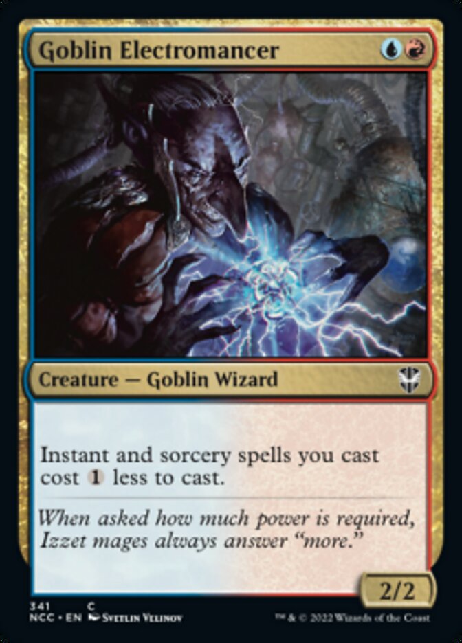 Goblin Electromancer [Streets of New Capenna Commander] (NCC 341)