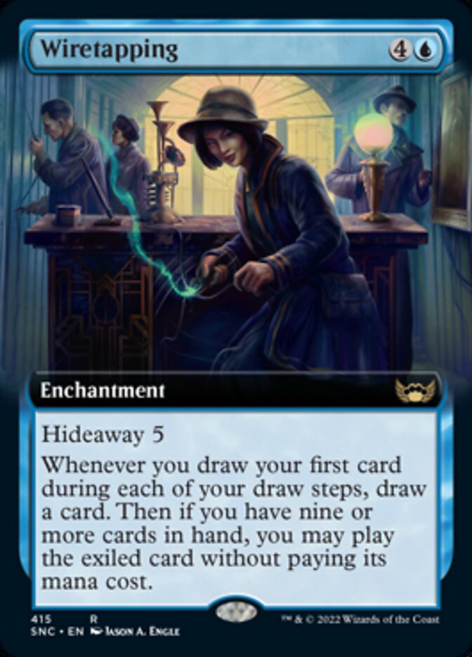 Wiretapping (Extended Art) [Streets of New Capenna] (SNC 415)