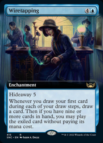 Wiretapping (Extended Art) [Streets of New Capenna] (SNC 415)