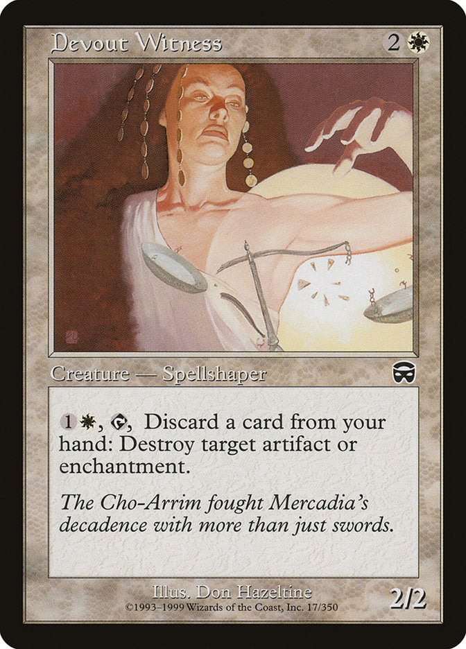 Devout Witness [Mercadian Masques] (MMQ 17)