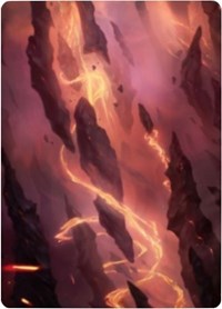 Mountain 1 Art Card [Zendikar Rising Art Series] (AZNR 62)