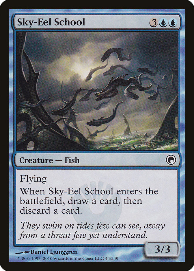 Sky-Eel School [Scars of Mirrodin] (SOM 44)