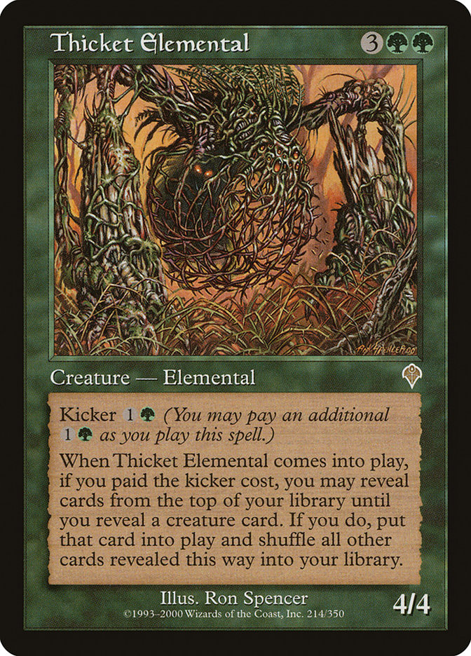 Thicket Elemental [Invasion] (INV 214)