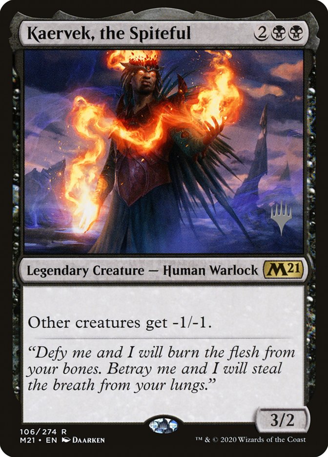 Kaervek, the Spiteful (Promo Pack) [Core Set 2021 Promos] (PM21 106P)