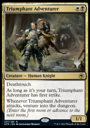 Triumphant Adventurer (Promo Pack) [Dungeons & Dragons: Adventures in the Forgotten Realms Promos] (PAFR 237)
