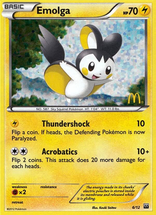 Emolga (6/12) [Mcdonald's Promos: 2012 Collection]